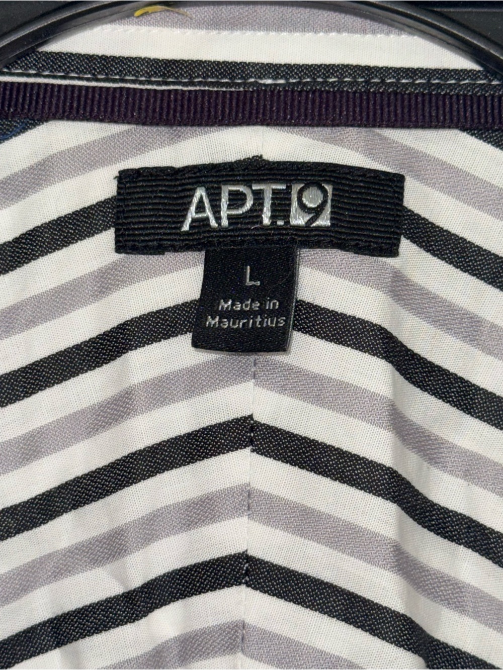 Apt. 9 Men Large Button Up Shirt NWT Striped 100% Cotton Long Sleeve Multi Color - Picture 7 of 12